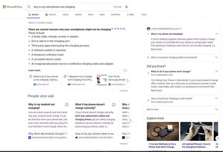 Bing vs. Google 5