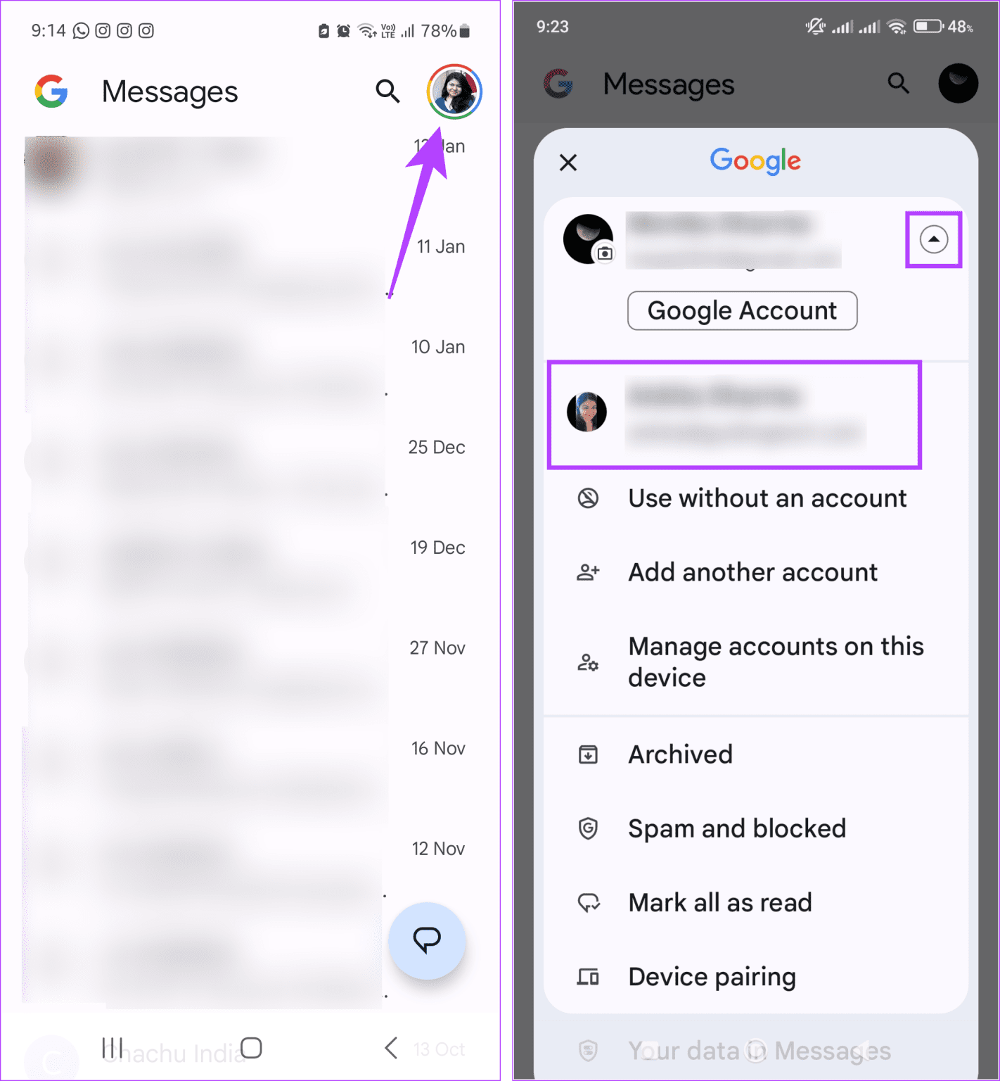 Select the new gmail account 1 1422x1536 1