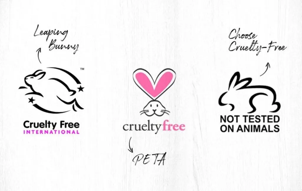 لوگوهای نشان دهنده‌ی برندهای بدون تست حیوانی