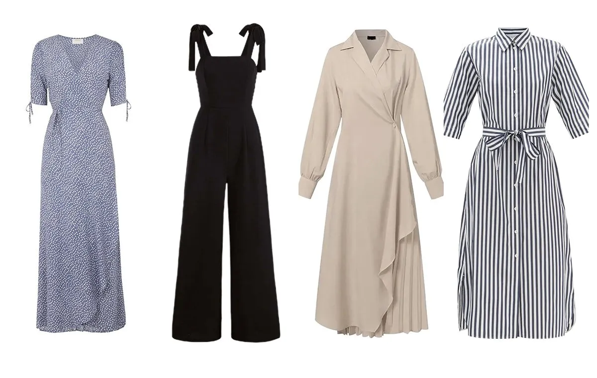 سرهمی و پیراهن برای لباسهای مناسب اندام لوزی