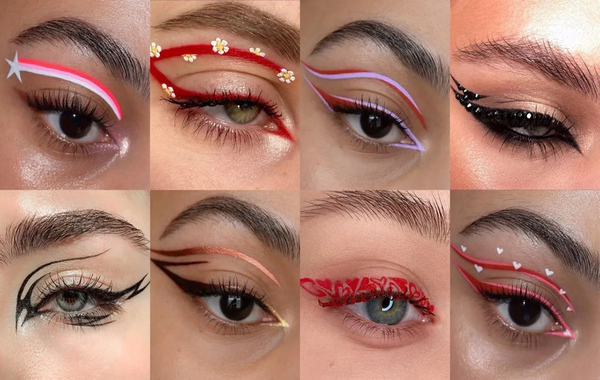 آرایش عید با خط چشم‌های گرافیکی