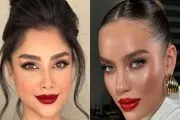 رژ لب قرمز کلاسیک برای آرایش شب عید