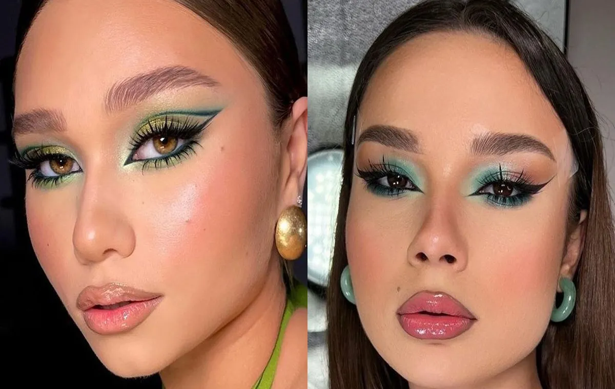 مدل آرایش چشم سبز