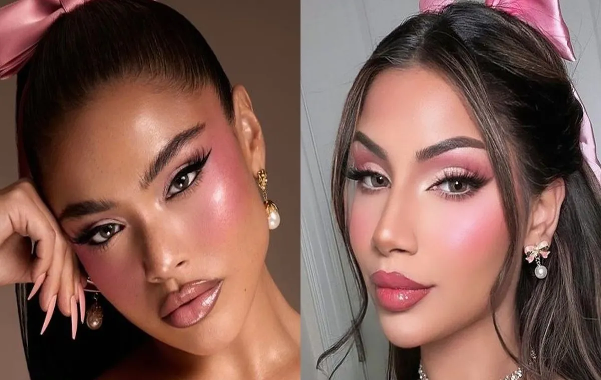 آرایش چشم صورتی برای شب عید