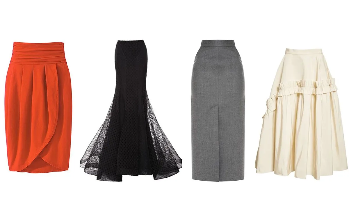 انواع دامن مناسب اندام ساعت شنی