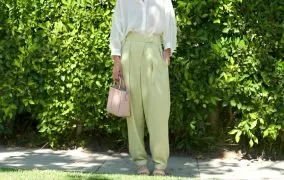 شلوار اسلوچی سبز