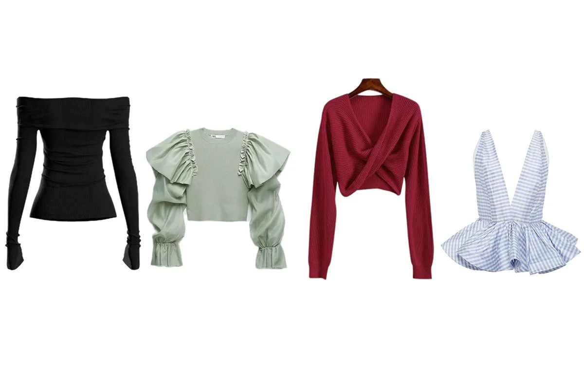 تاپها و لباسهای بالا تنهی مناسب اندام لوزی