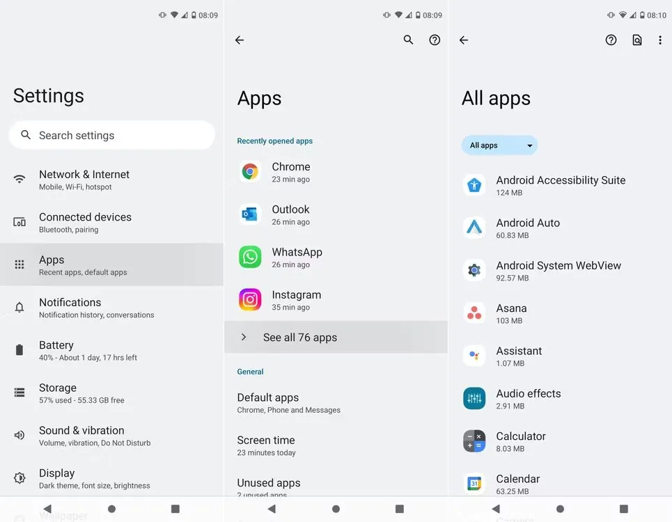 برنامه‌های مخفی را از تنظیمات پیدا کنید