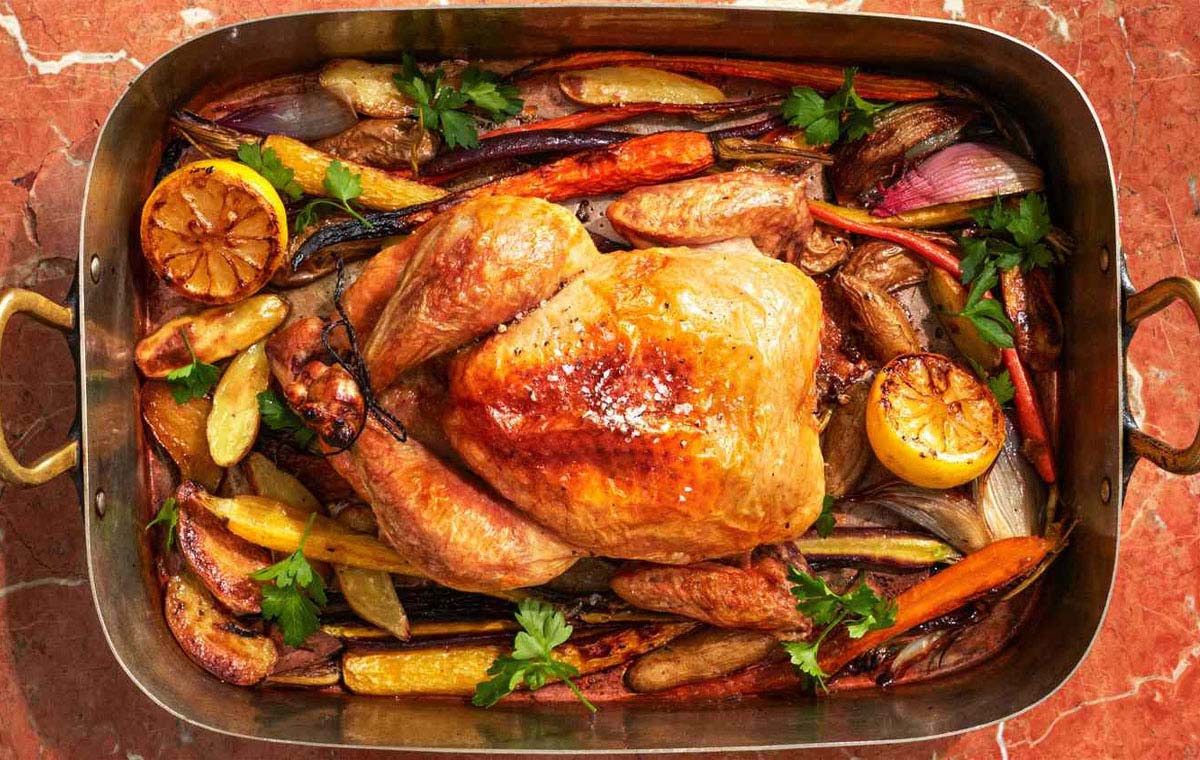 خوراک مرغ و سبزیجات - شام مناسب برای دیابتی ها