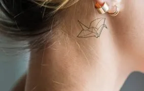 تتوی با طرح اوریگامی