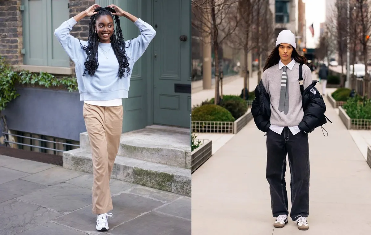 استایل روزمره و کژوال با شلوارنیم بگ