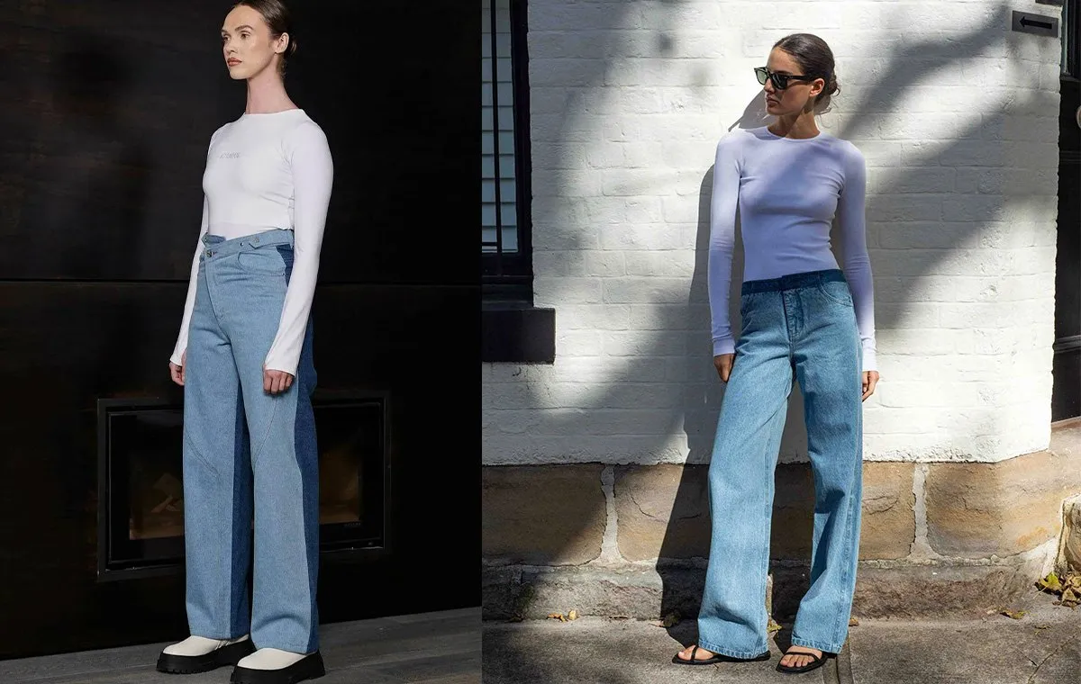 ست بلوز با شلور نیمه گشاد