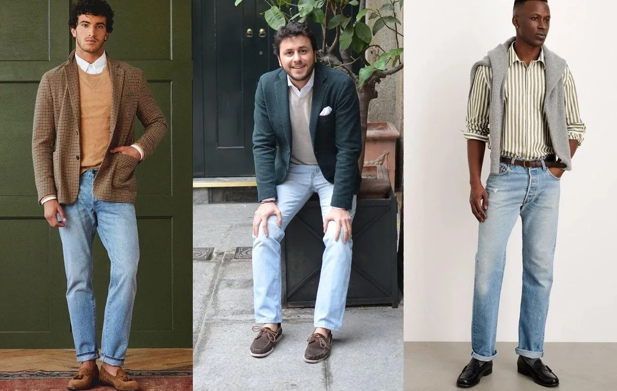 کفش کالج پسرانه با شلوار لی