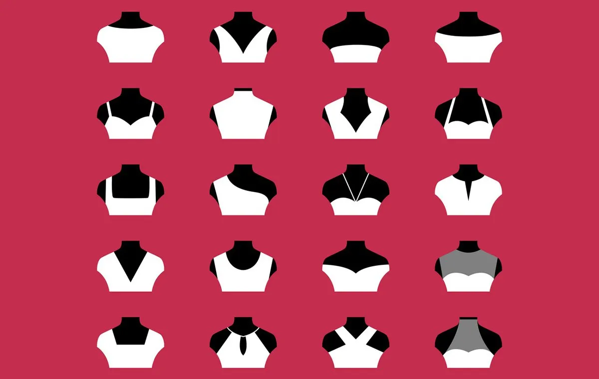 انواع مدل یقه‌ی لباس زنانه و مردانه