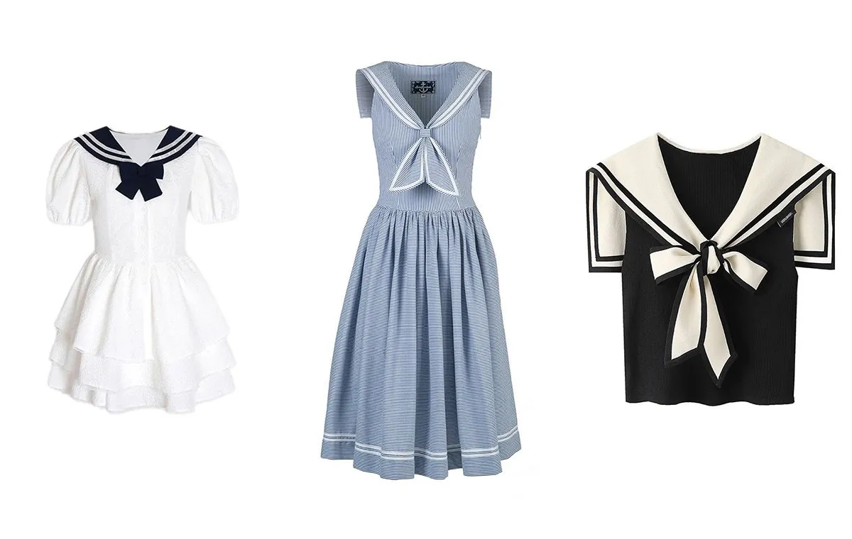 یقه‌ی ملوانی چه شکلی است؟