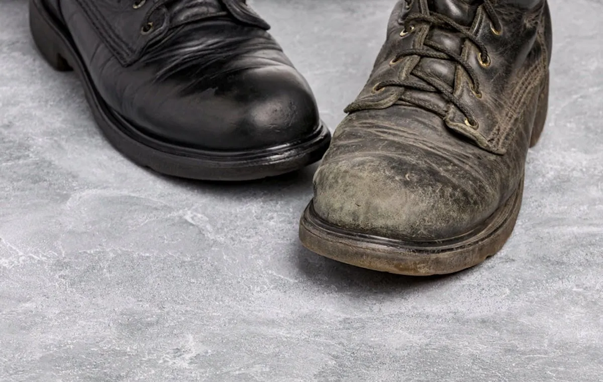 رفع مشکل جمع‌شدن کفش چرم