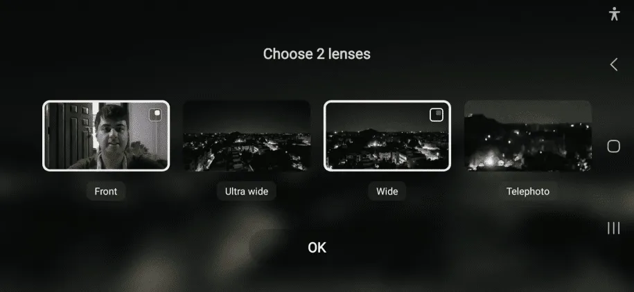 نکات و ترفند گلکسی S24 - فیلمبرداری همزمان با دو دوربین