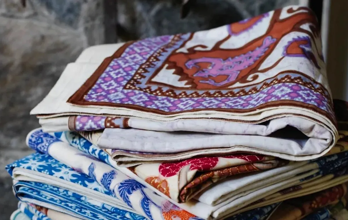 پارچه‌ی باتیک کوک‌دوزی هندی