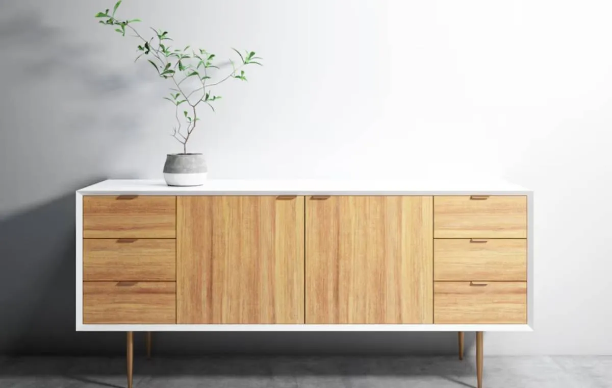 یک کنسول چوبی