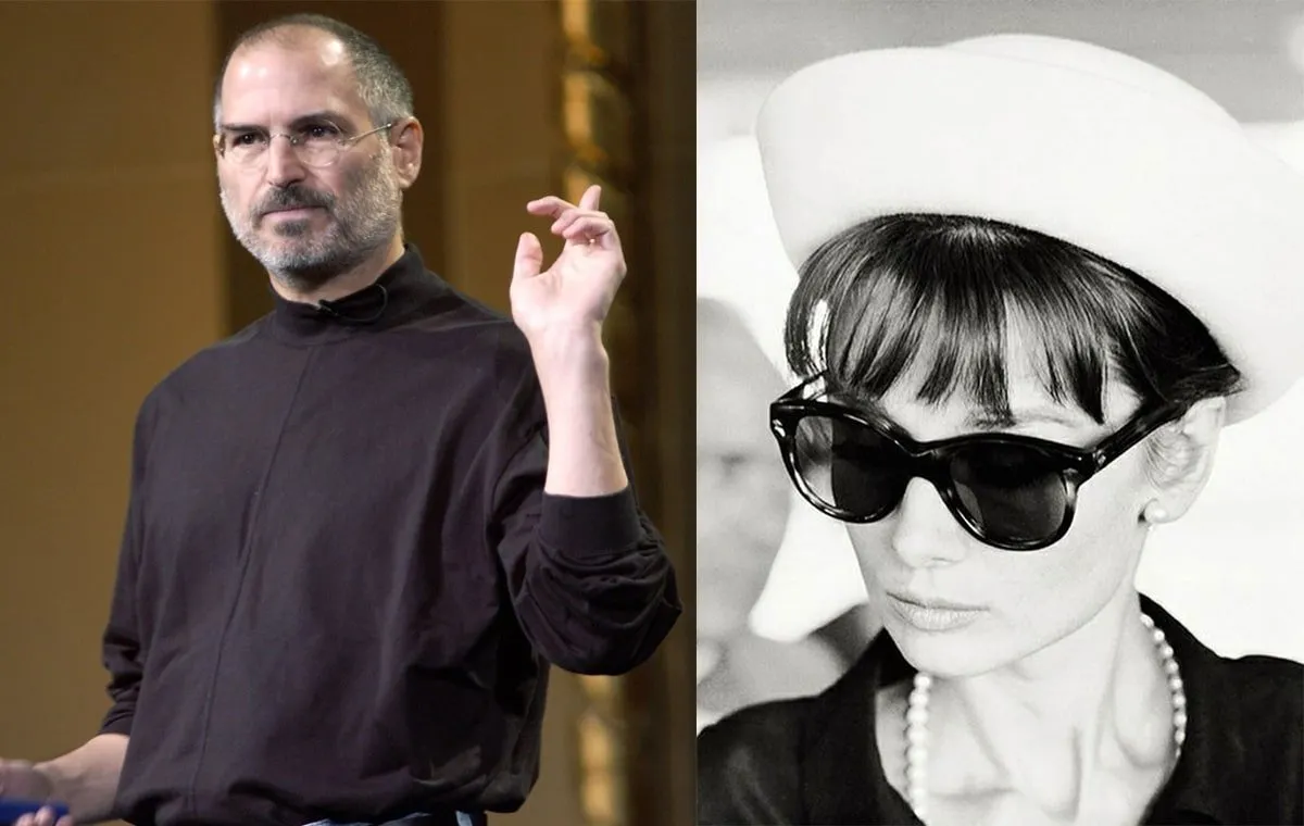 آدری هپبورن و استیو جابز