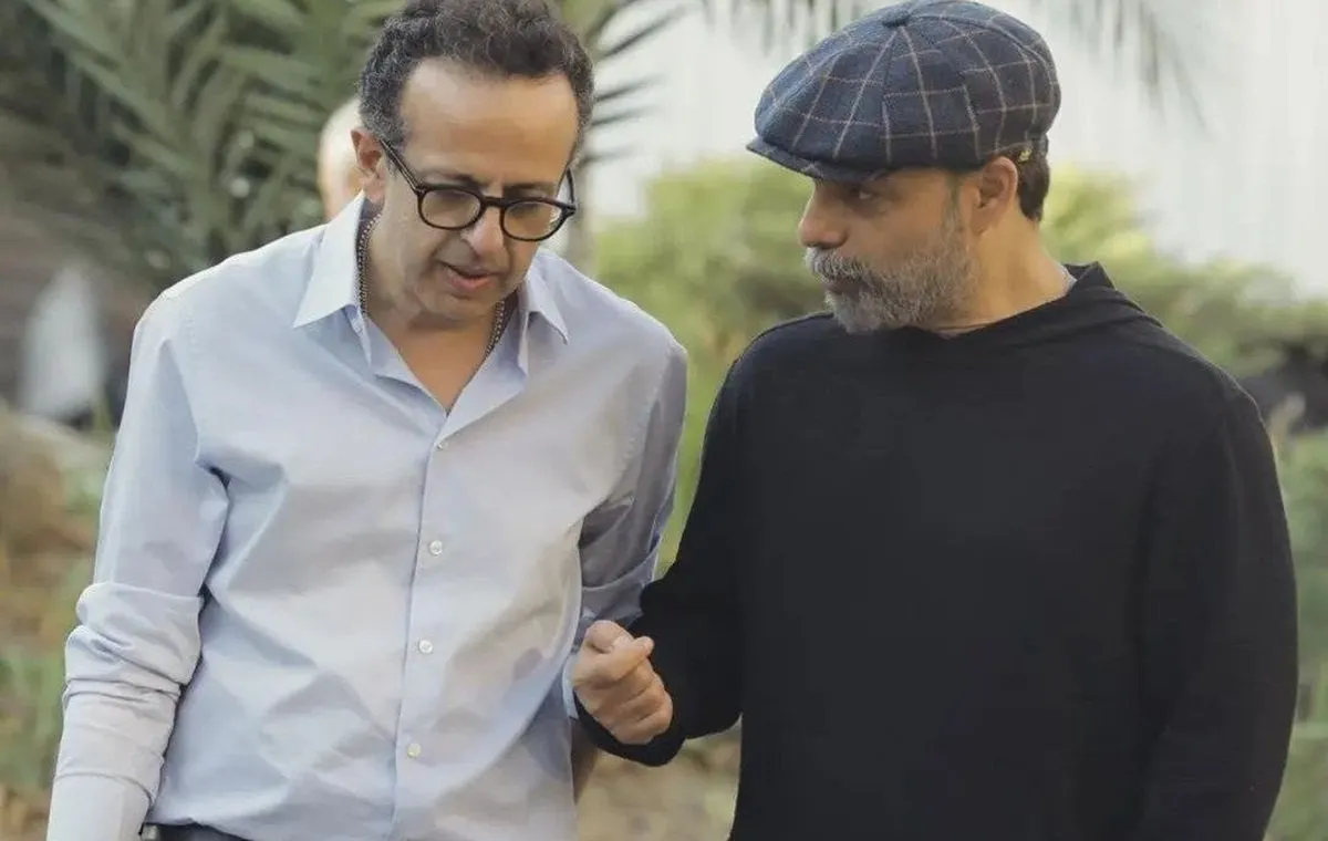 پیمان معادی و سامان مقدم پشت صحنه افعی تهران