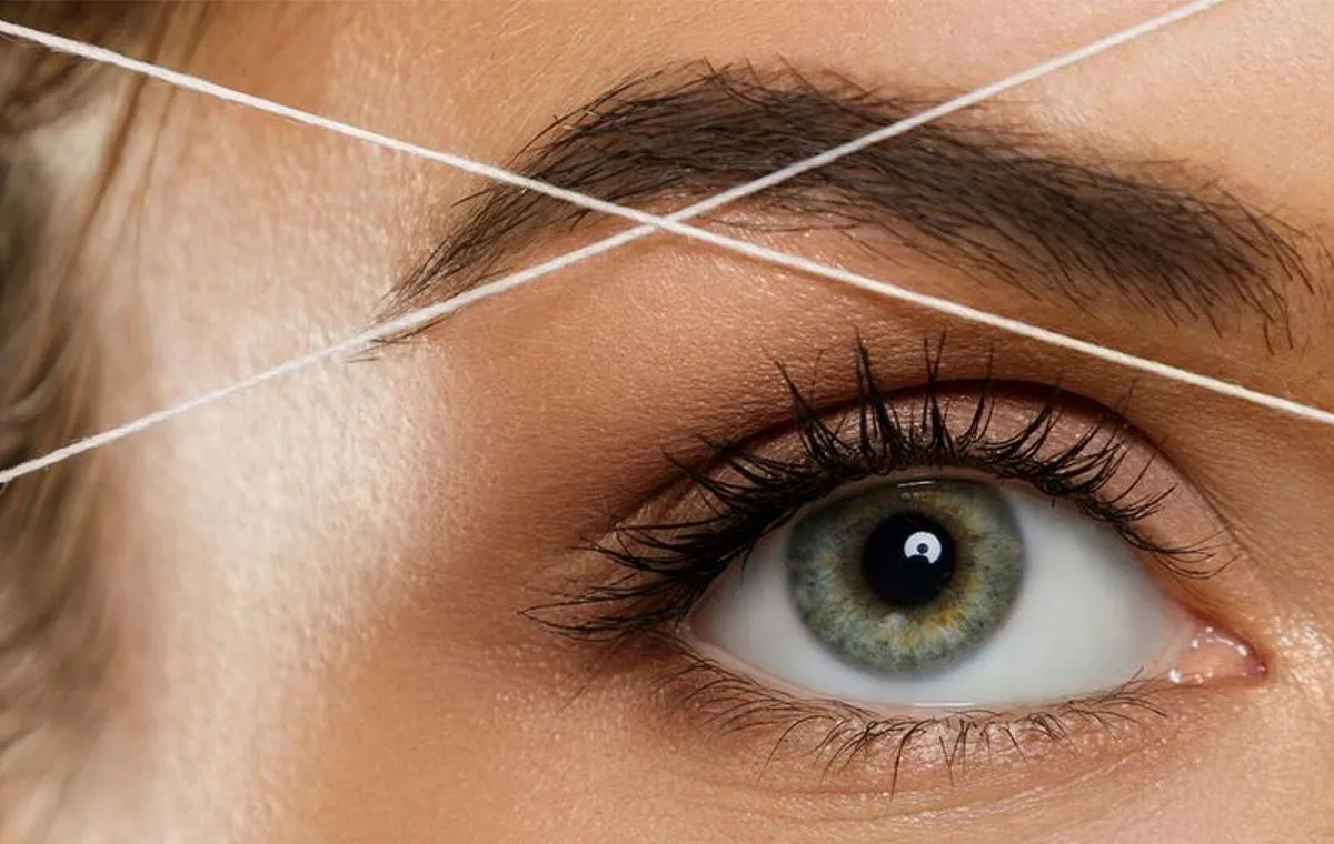 اصلاح ابرو با بند