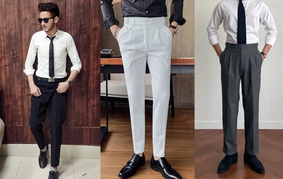 استایل رسمی با شلوار پارچه‌ای