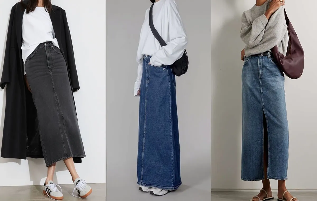 نحوه‌ی استایل کردن دامن جین