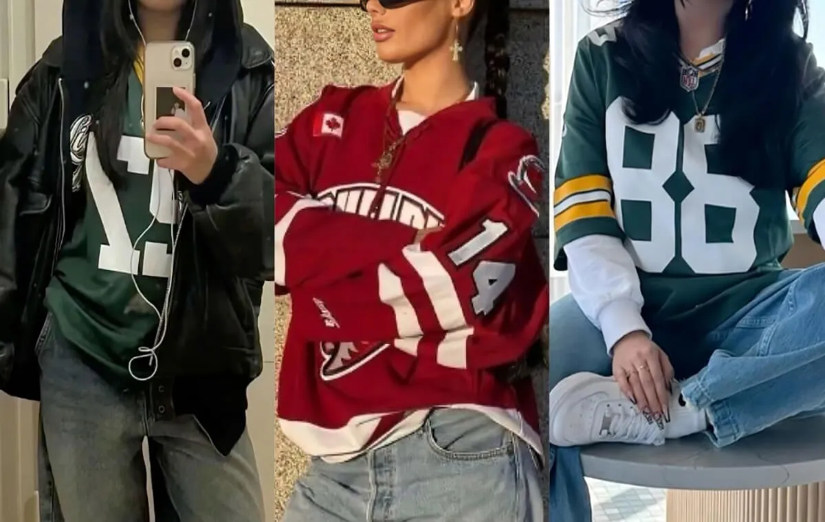 استایل لایه لایه با تیشرت جرسی