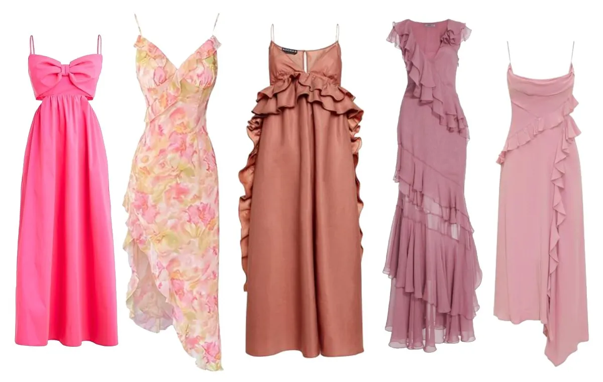 پیراهن میدی چین دار