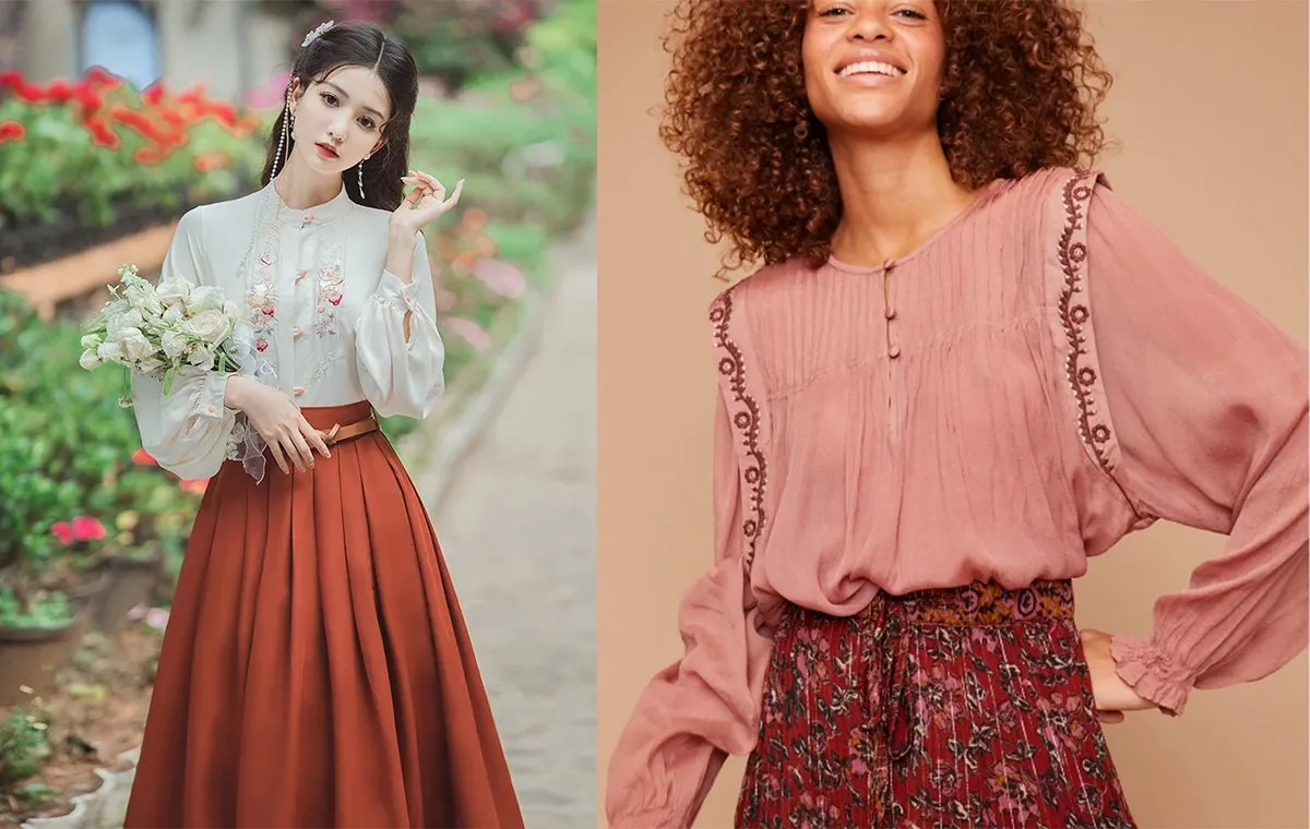 شومیز با دامن میدی