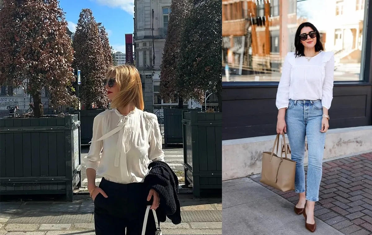 شومیز با شلوار پارچه‌ای