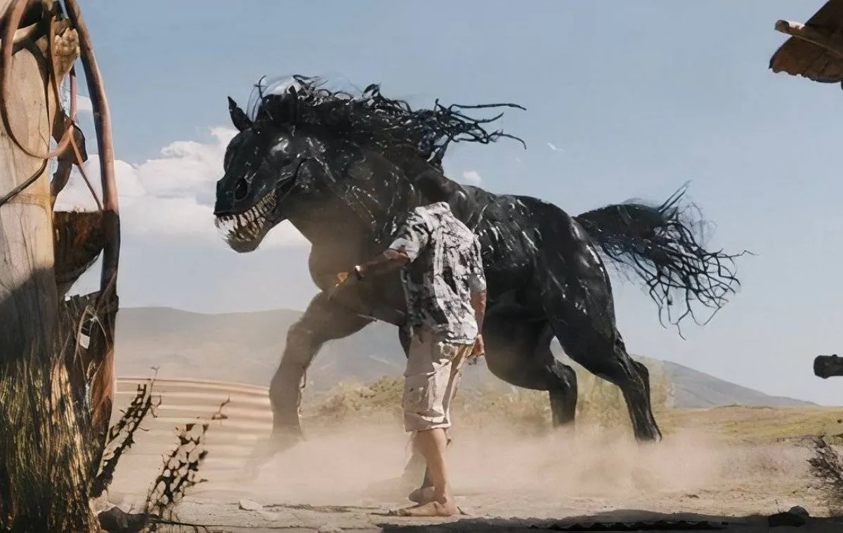 ونوم در بدن اسب