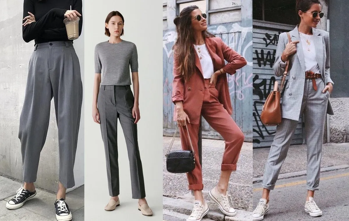 استایل کژوال با شلوار پارچه‌ای