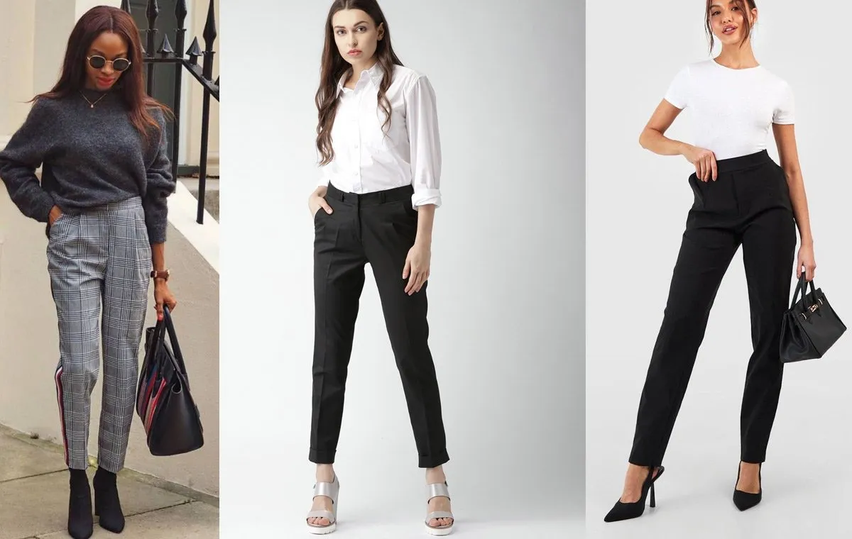 استایل رسمی با شلوار پارچه‌ای