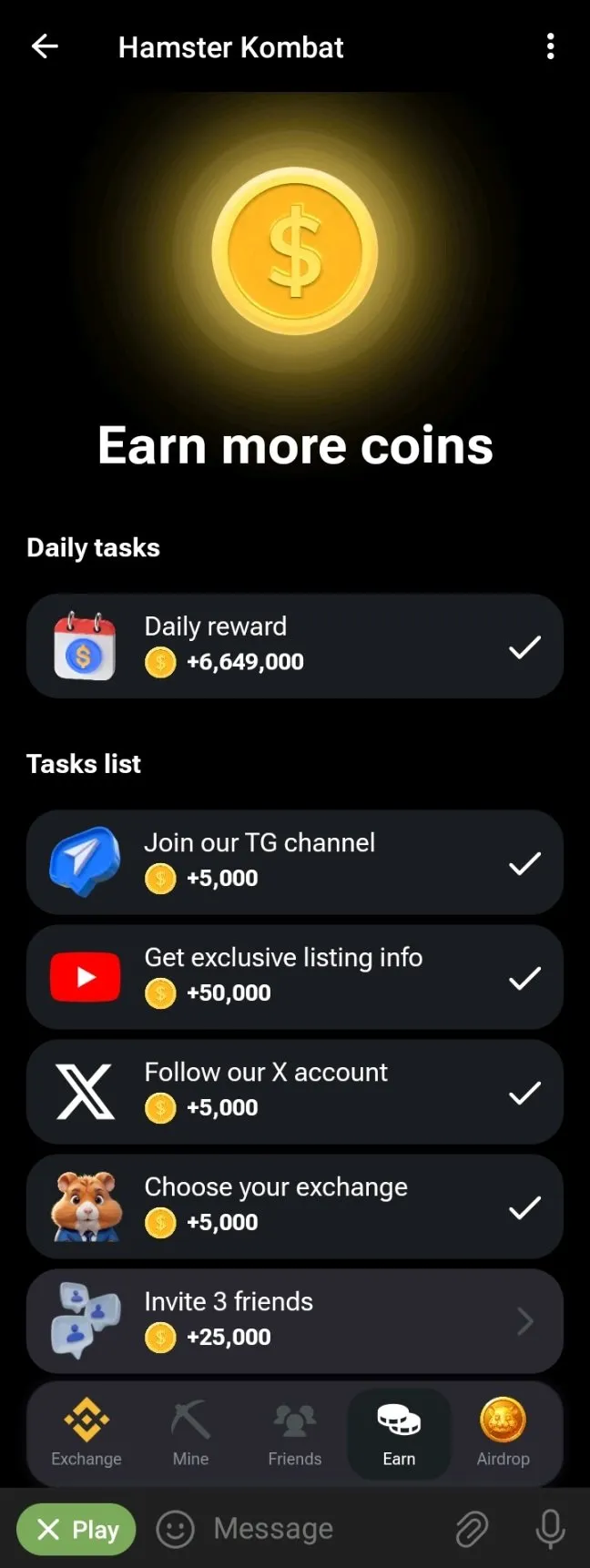 چگونه در بازی همستر کمبت سکه جمع کنیم؟