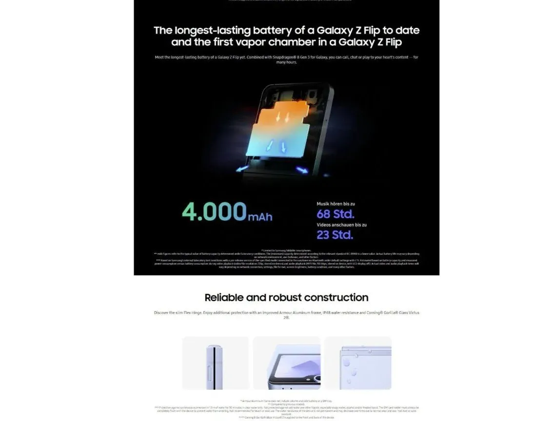 باتری زد فلیپ 6