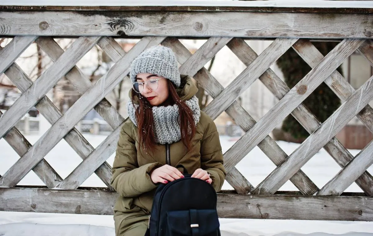 استایل پاییزی با کوله پشتی