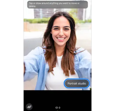 قابلیت Portrait Studio