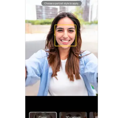 قابلیت Portrait Studio