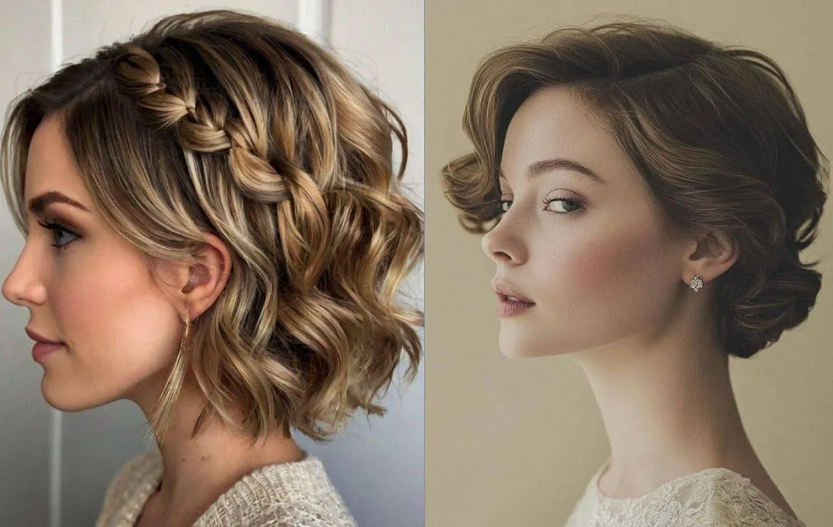 مدل مو باز کوتاه مجلسی