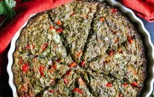 طرز تهیه کوکو لوبیا سبز