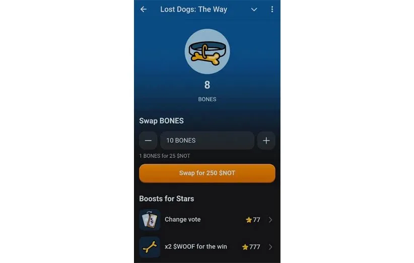 بازی تلگرامی Lost Dogs