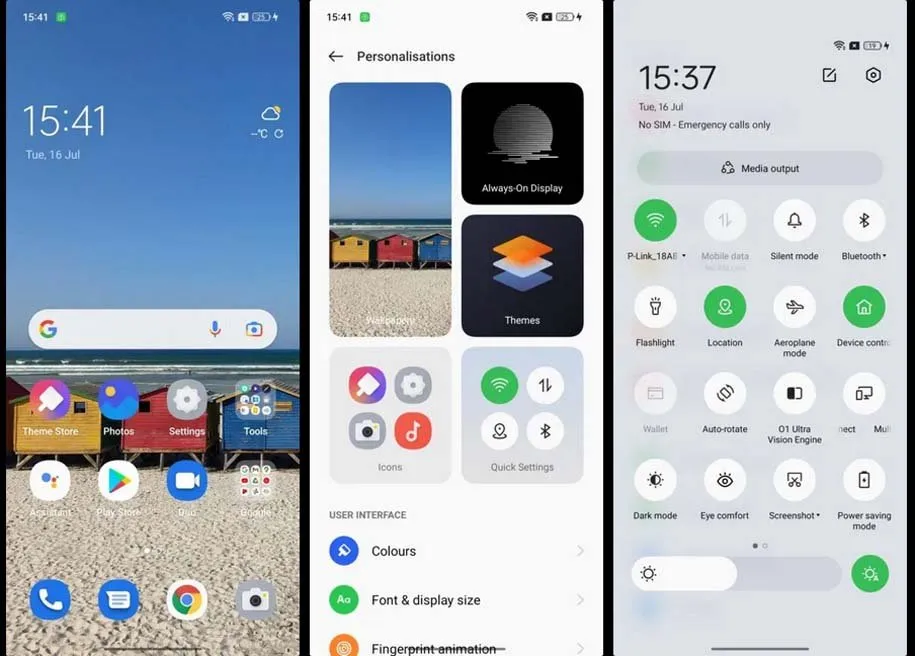 وان‌پلاس/اوپو Color OS