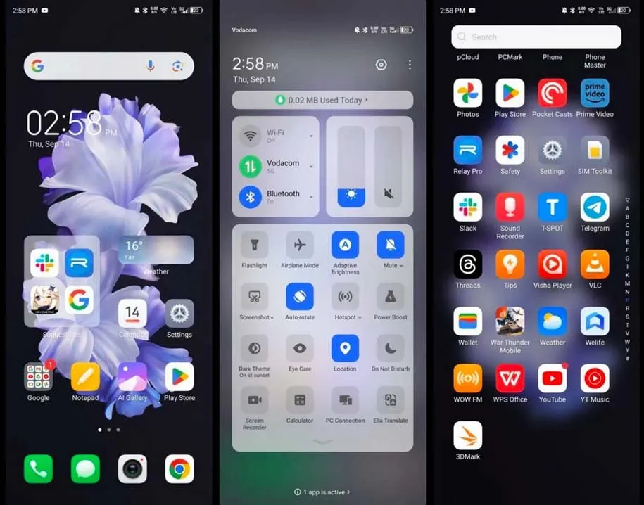 رابط کاربری اندروید