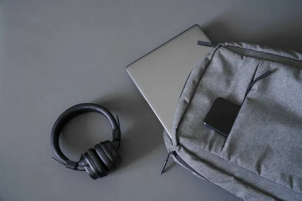 backpack with headphone