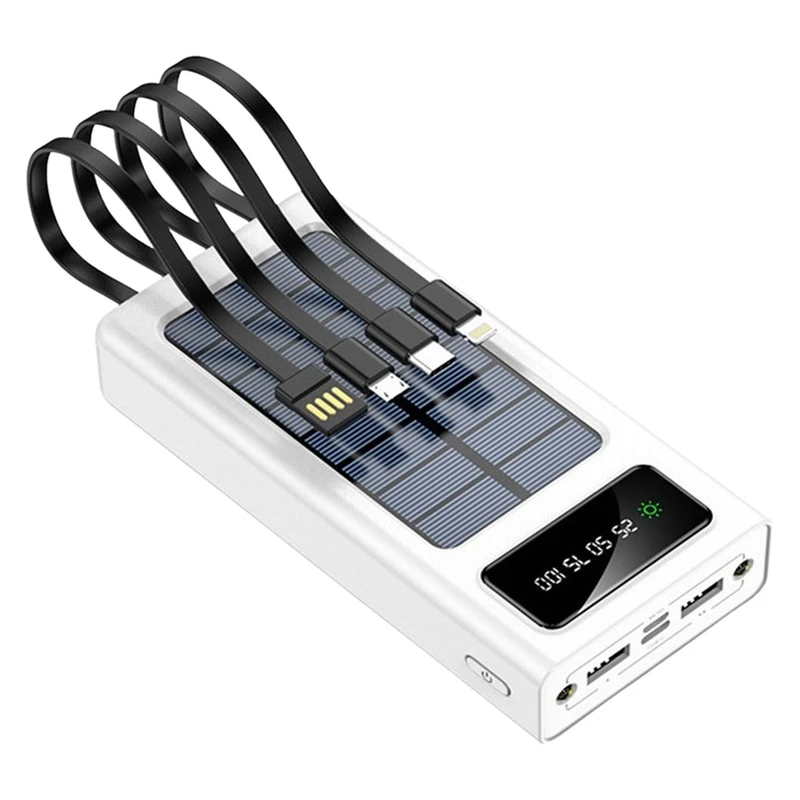 پاوربانک خورشیدی فنکویی مدل P38 ظرفیت ۳۰۰۰۰ میلی‌آمپر ساعت