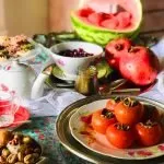 لیست خوراکی ها و تنقلات شب یلدا همراه تزیین آنها