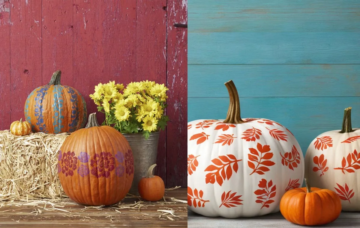 ٰتزیین کدو تنبل برای شب یلدا با شابلون