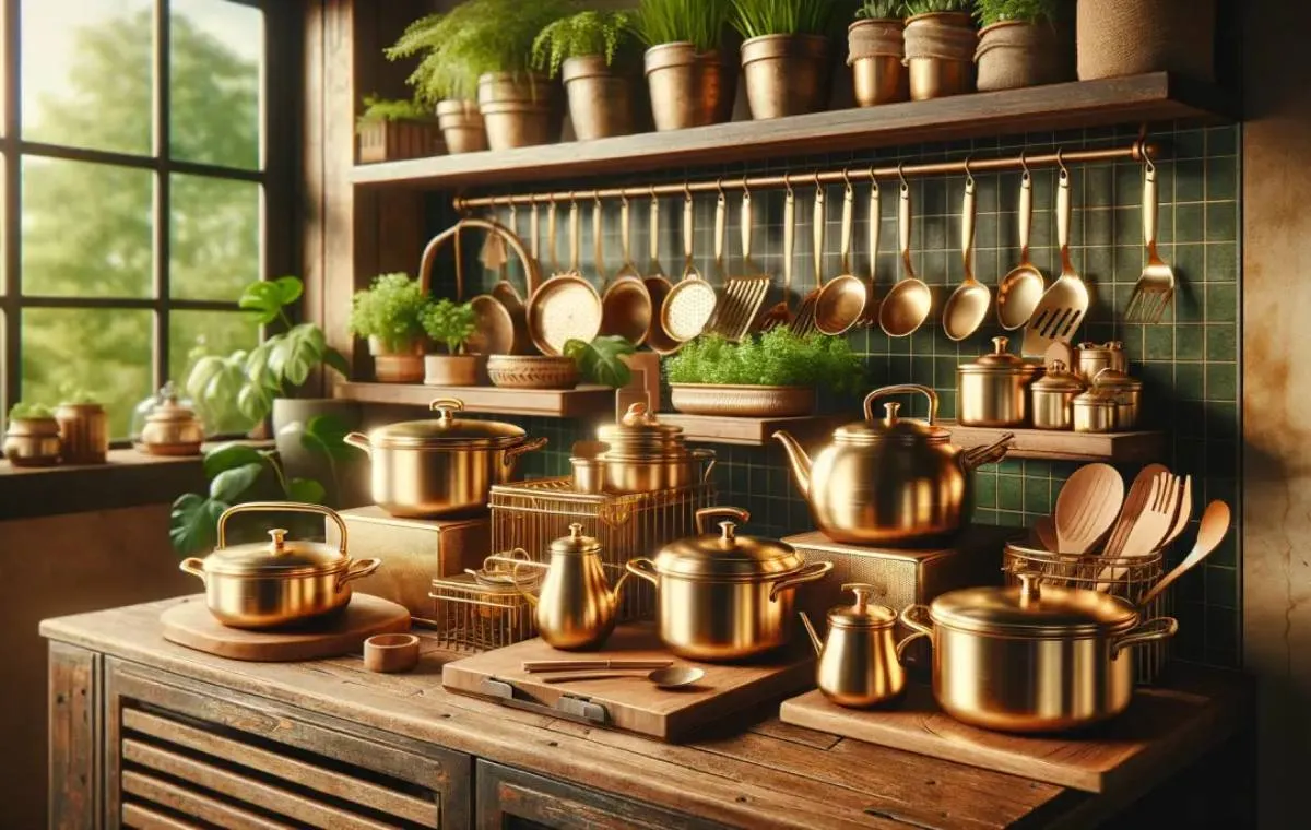 شیوه‌ی تميز كردن ظروف برنجی